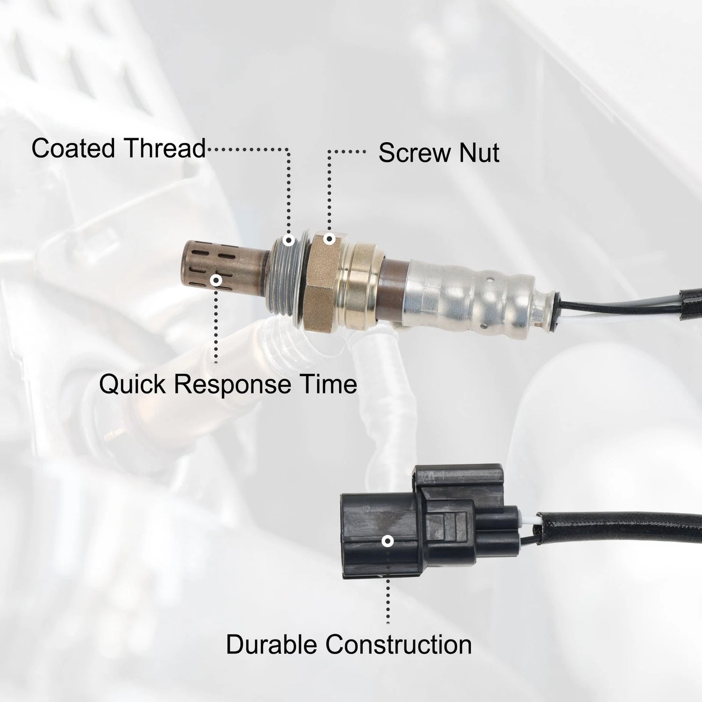 Set of 2 Downstream Oxygen Sensors for Honda Accord V6 3.5L (No. 25024785)