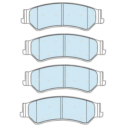 4WD Rear Disc Brake Pad Set for Ford Territory SX SY SZ Wagon (2004 - 2016)