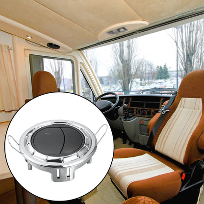 AC Air Condition Vent Outlet for RV Bus Boat Yacht Caravan (Black/Silver Tone)