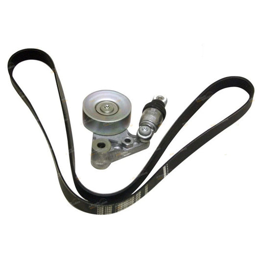 Genuine Tensioner + Opti Fan Belt for Nissan Patrol GU Y61 ZD30 Turbo CRD