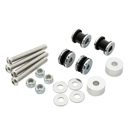 Black Trunk Mount Rack Docking Hardware for Harley Fatboy (2008-2017)