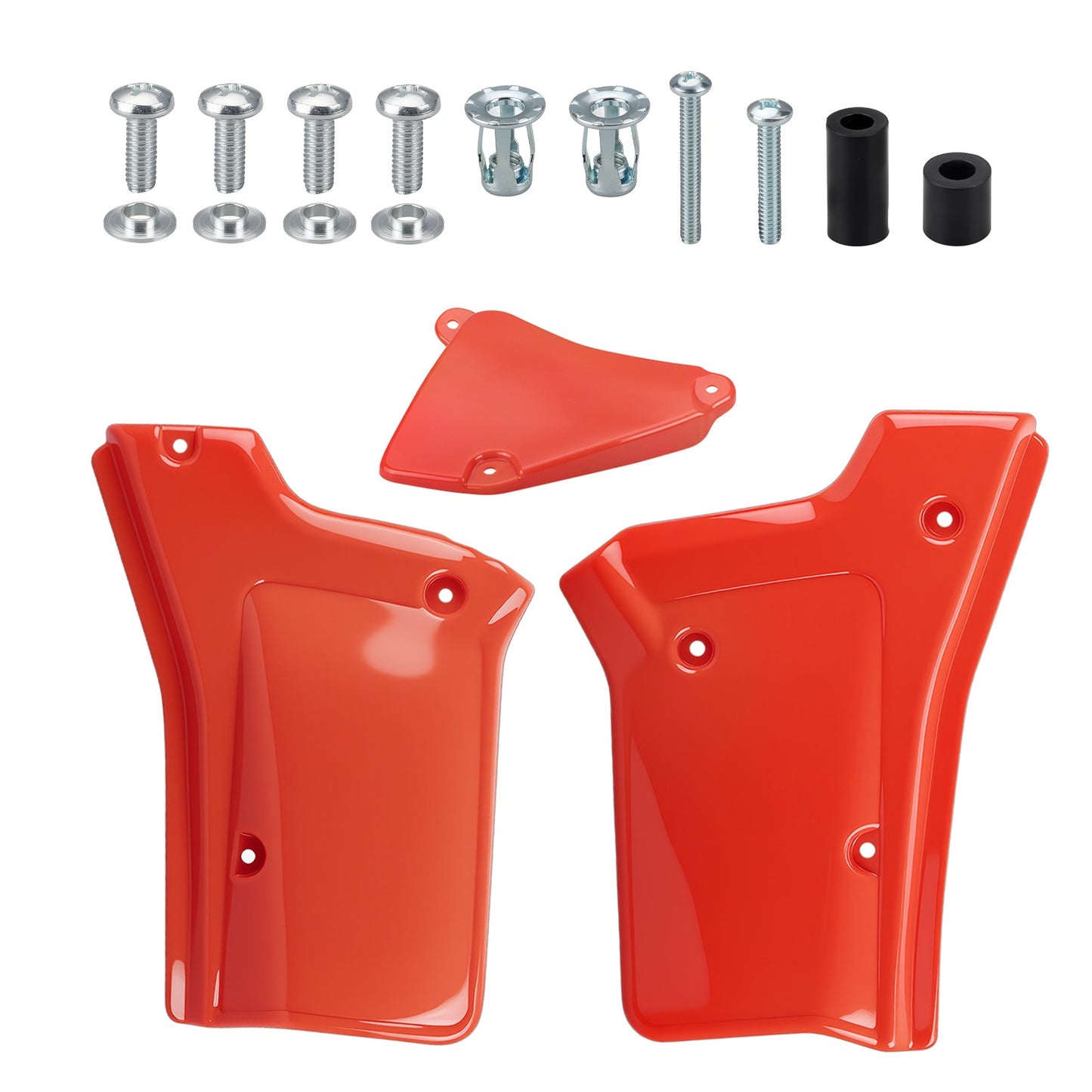 Set of 2 Side Panel Covers Red for Honda XR200R XR250R (1984–2002)