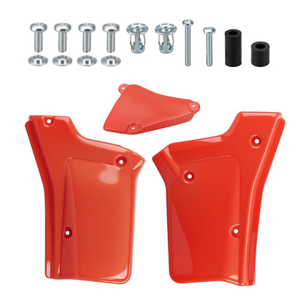 Set of 2 Side Panel Covers Red for Honda XR200R XR250R (1984–2002)