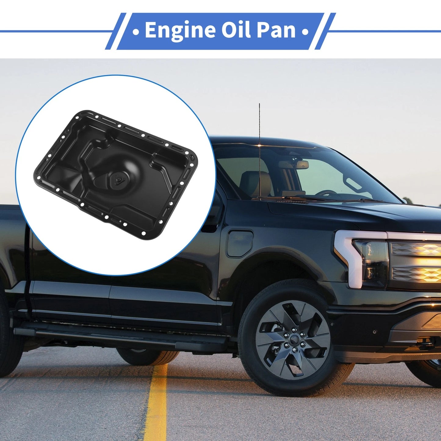Engine Oil Pan No.F69Z7A194BA for Ford Explorer (1991–2001) Iron Black