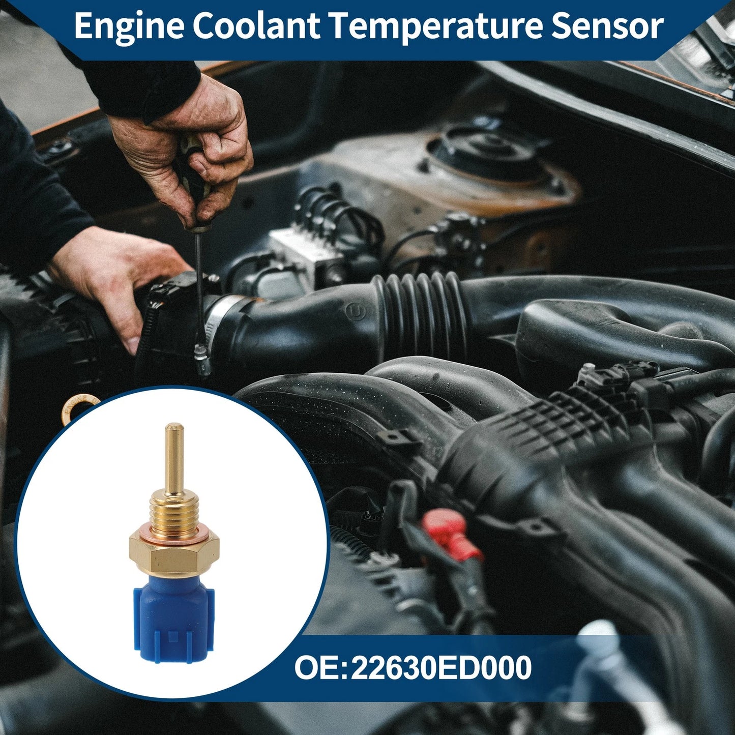 Engine Coolant Temperature Sensor for Nissan (2000–2006) No. 22630ED000