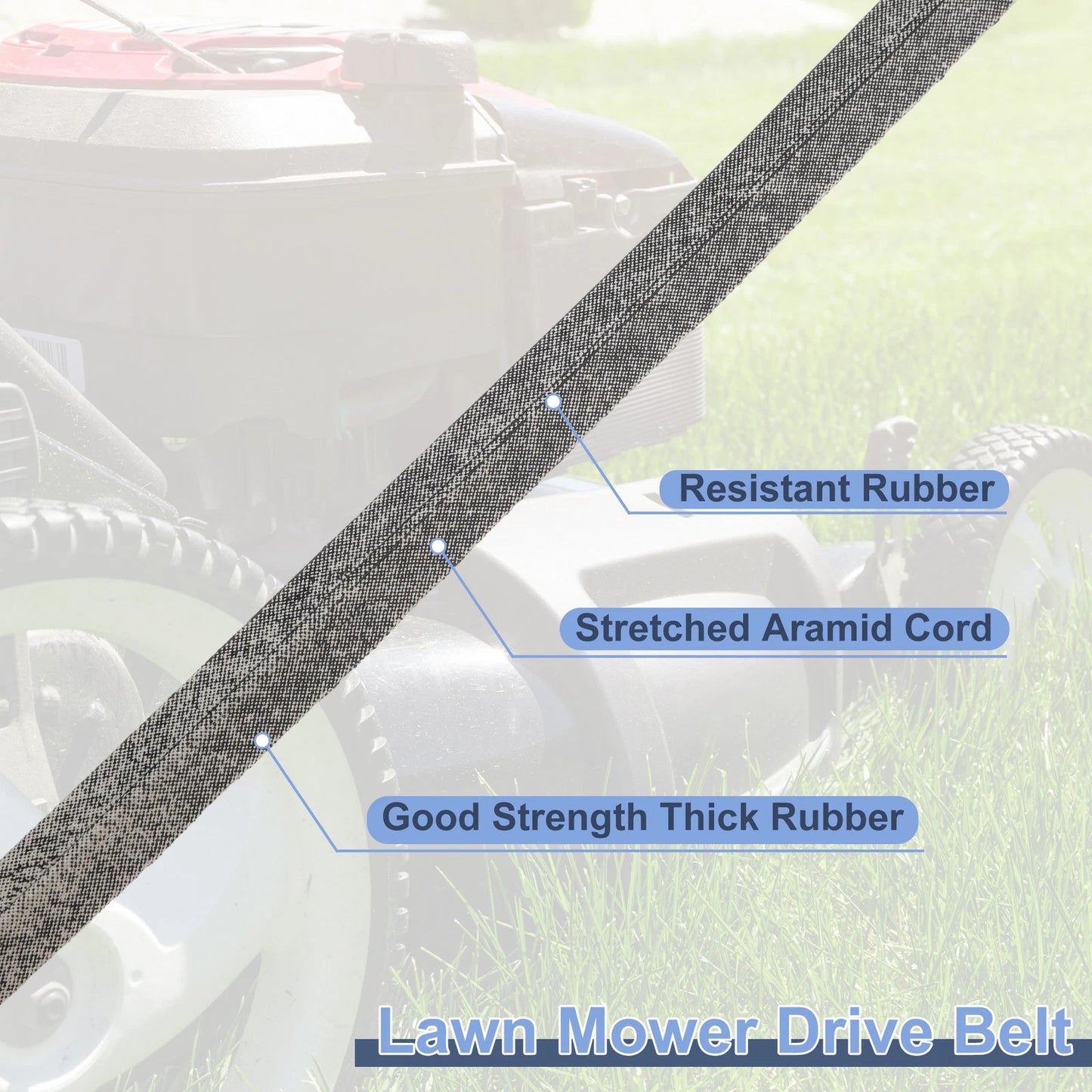 Lawn Mower Deck Belt No.180808/532180808 for Husqvarna GTH2248XP (2004–2008)