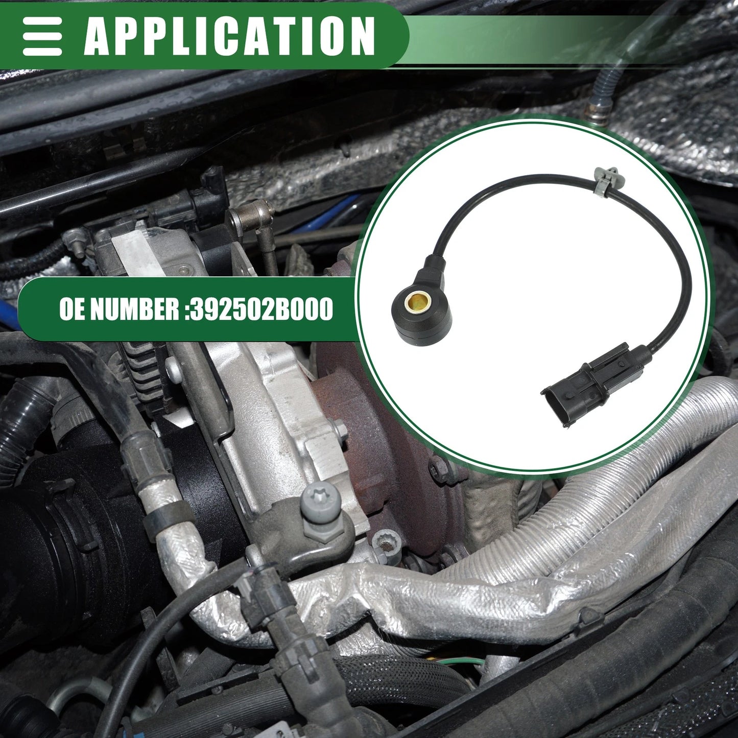 Ignition Knock Sensor for Kia Rio 1.6L (2012–2019) No. 392502B000
