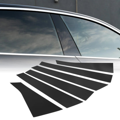 6 x Car Pillar Window Trim Covers for Chevrolet Impala (2006-2013) Black