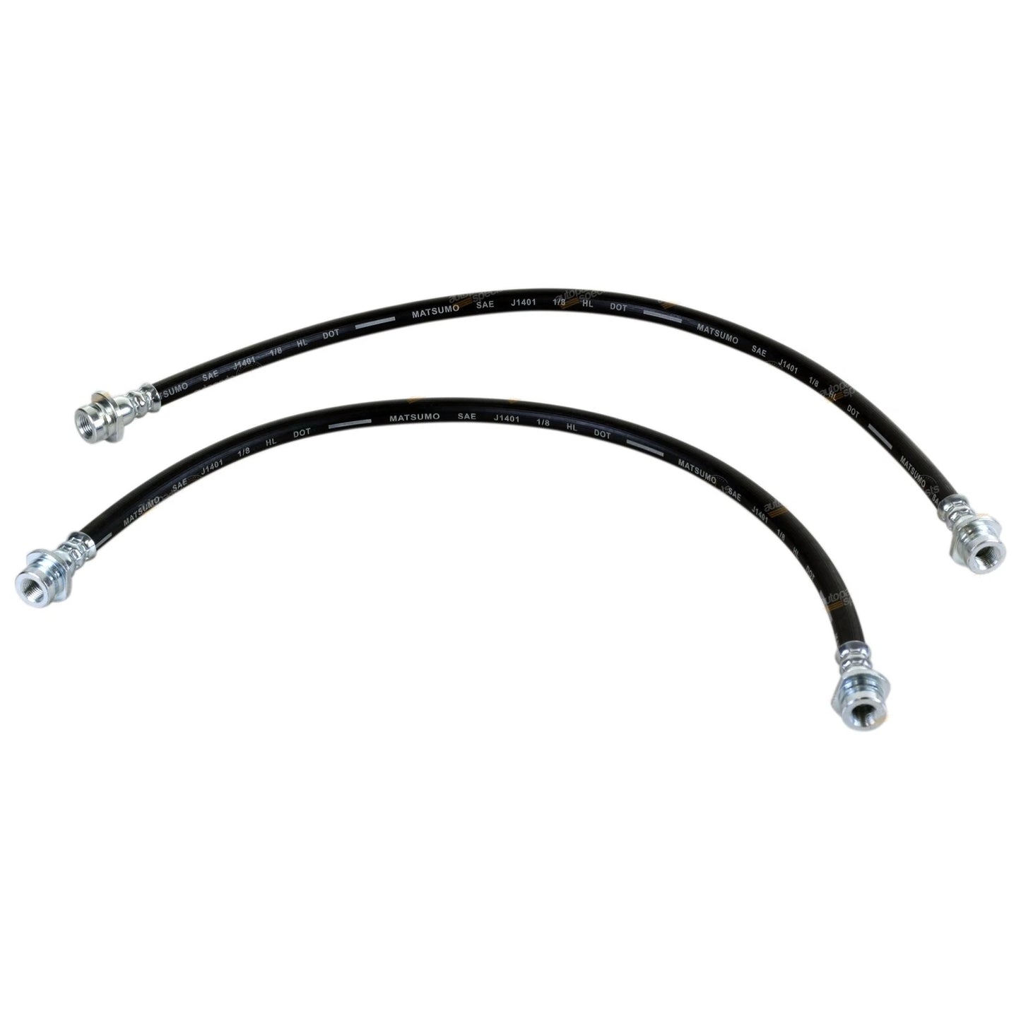 2X Extended Rear Brake Hose Lines for Navara D40 4WD (2005–Present)