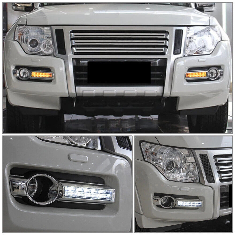 2X LED Daytime Running Lights DRL for Mitsubishi Pajero Montero V93 V97 (2015–2019)