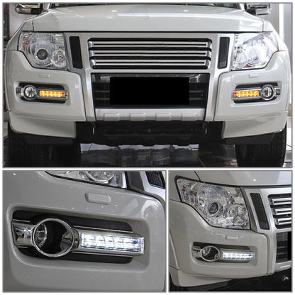 2X LED Daytime Running Lights DRL for Mitsubishi Pajero Montero V93 V97 (2015–2019)