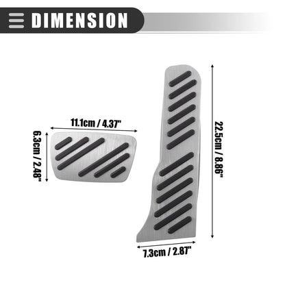 Set of 2 Brake Accelerator Pedal Covers for Chevrolet Camaro