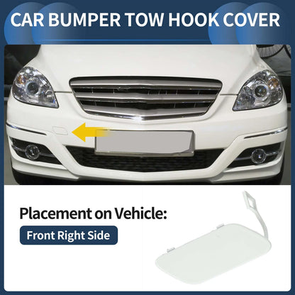 Front Bumper Tow Hook Cover for Mercedes-Benz B-Class (A1698851522) Cloud White