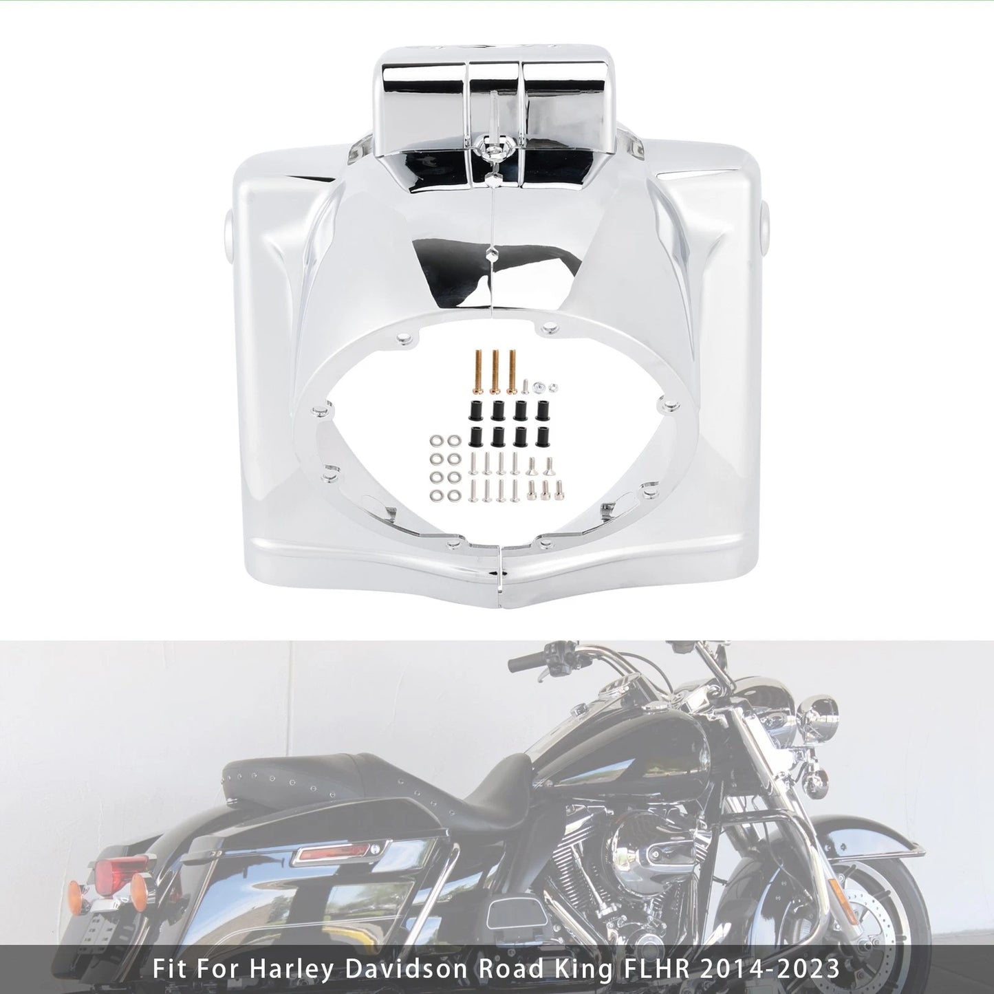 7" Round Headlight Cover for Harley Touring Road King FLHR (2014–2023)