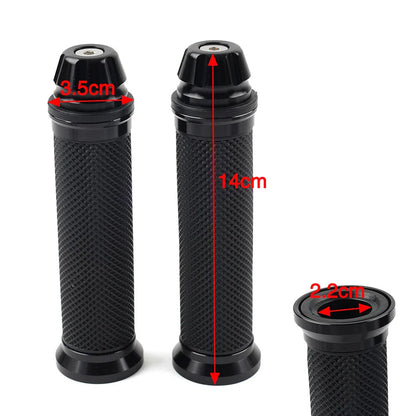 7/8" Black Handle Bar Hand Grips for Yamaha, Honda, Suzuki