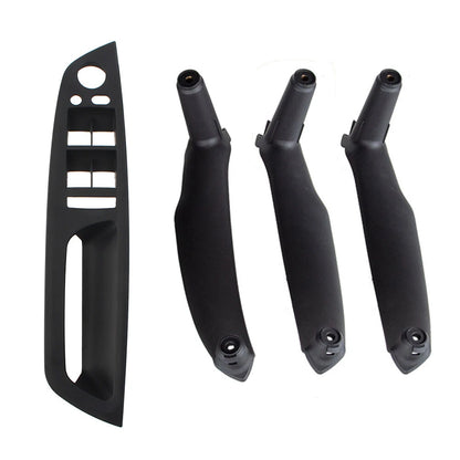 4X Inner Door Pull Handle Trim Cover for BMW X5 E70 X6 E71 E72 (2007–2013) Black RHD