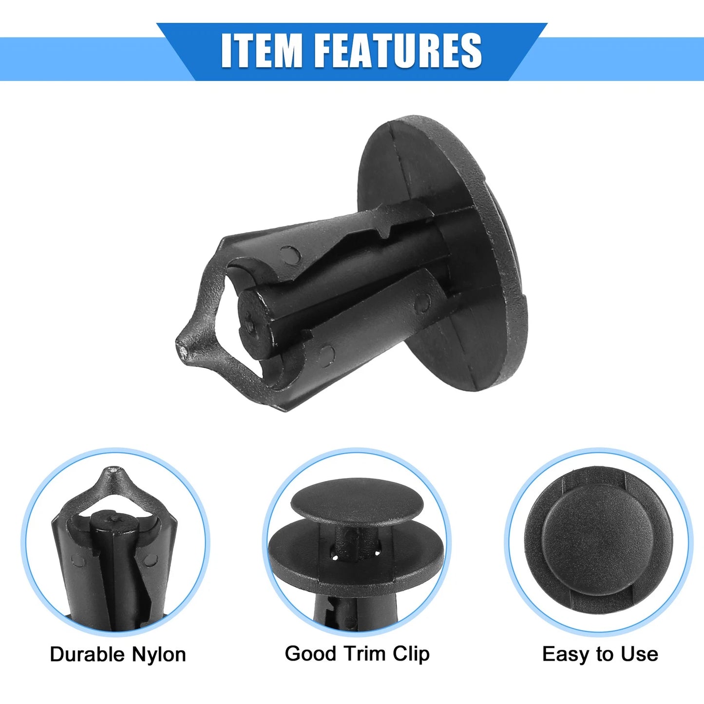 40 Pcs Push Pin Rivet Fastener Clips for Buick Rainier (2005–2007)