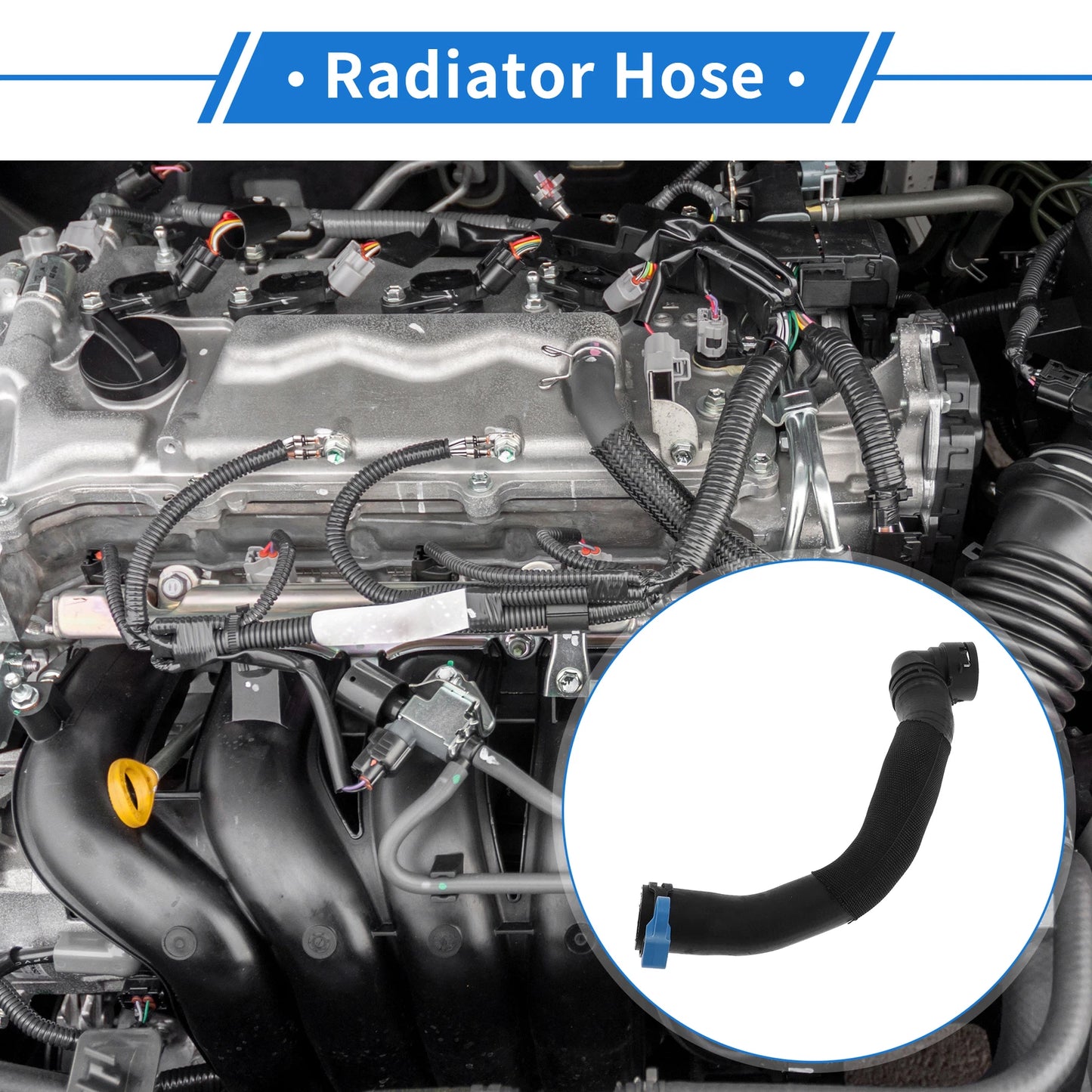 Radiator Hose for Land Rover Range Rover Sport 3.0L (2010–2013) No.LR095544 Rubber