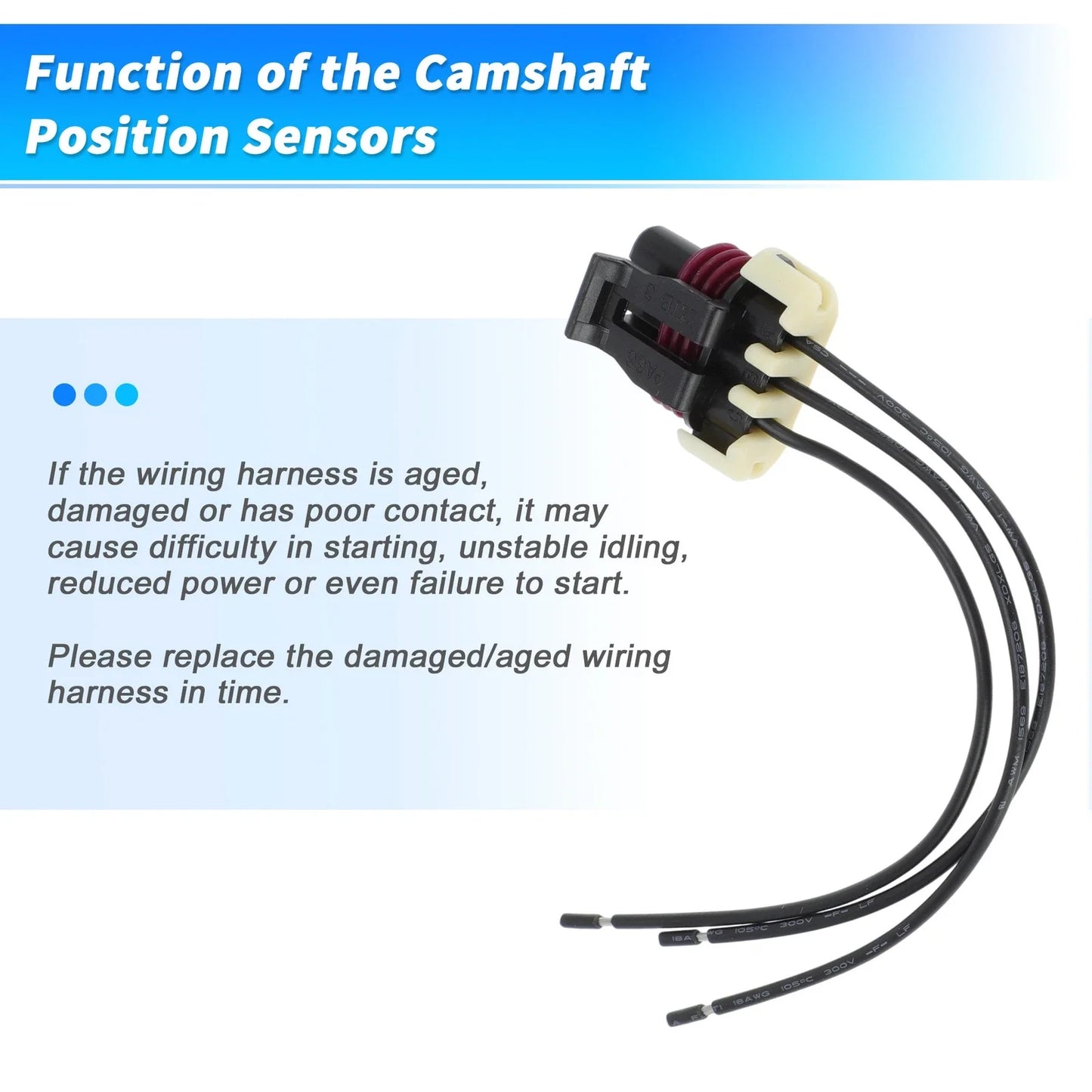 Camshaft Position Sensor Connector Plug for Chevrolet