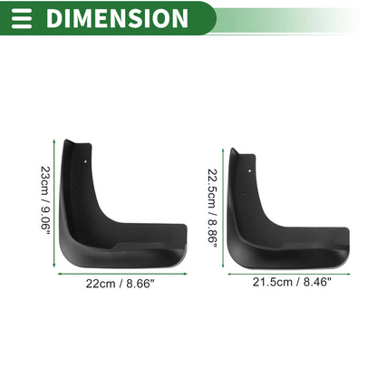 Set of 4 Mud Flaps Splash Guards for Mitsubishi Grandis (2004–2011)