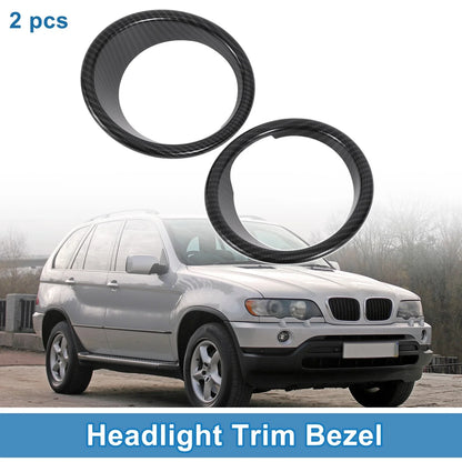 Car Front Left Front Right Headlight Trim Bezel for BMW X5 (2014-2018)