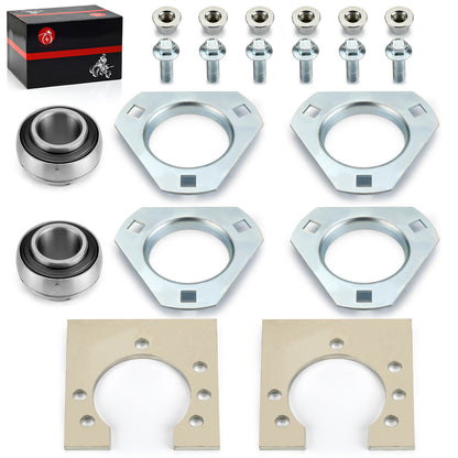 Go-Kart Live Axle Bearing Kit for Go-Kart Mini Bike (3-Hole)