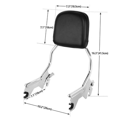 Sissybar Upright Backrest Docking Hardware for Harley Softail (2018-2025)