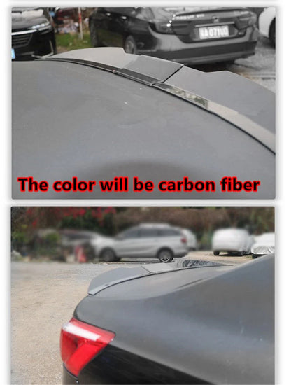 Adjustable Carbon Fiber Rear Trunk Spoiler Lip for Universal Fit (N/A)