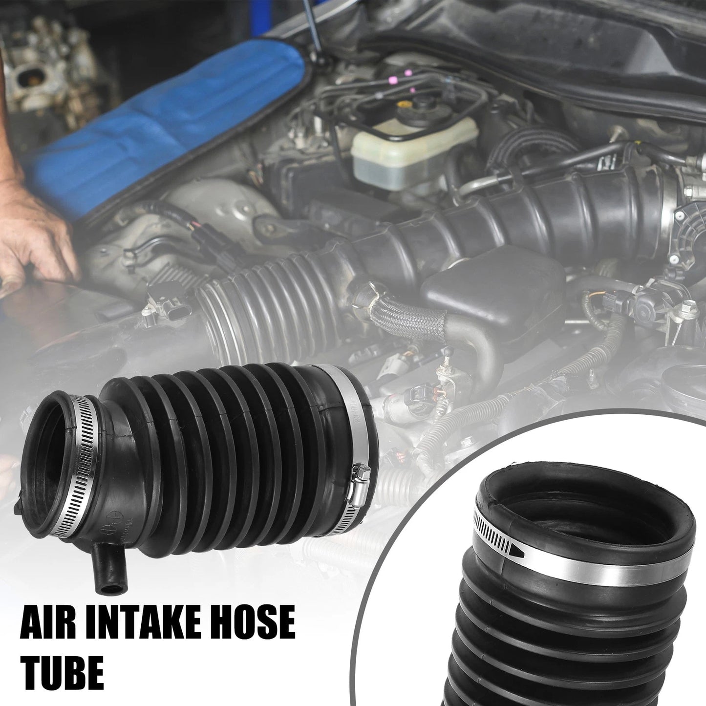 Air Cleaner Intake Hose Tube with Clamps for Acura TL (2004–2006) 17228-RCA-A00