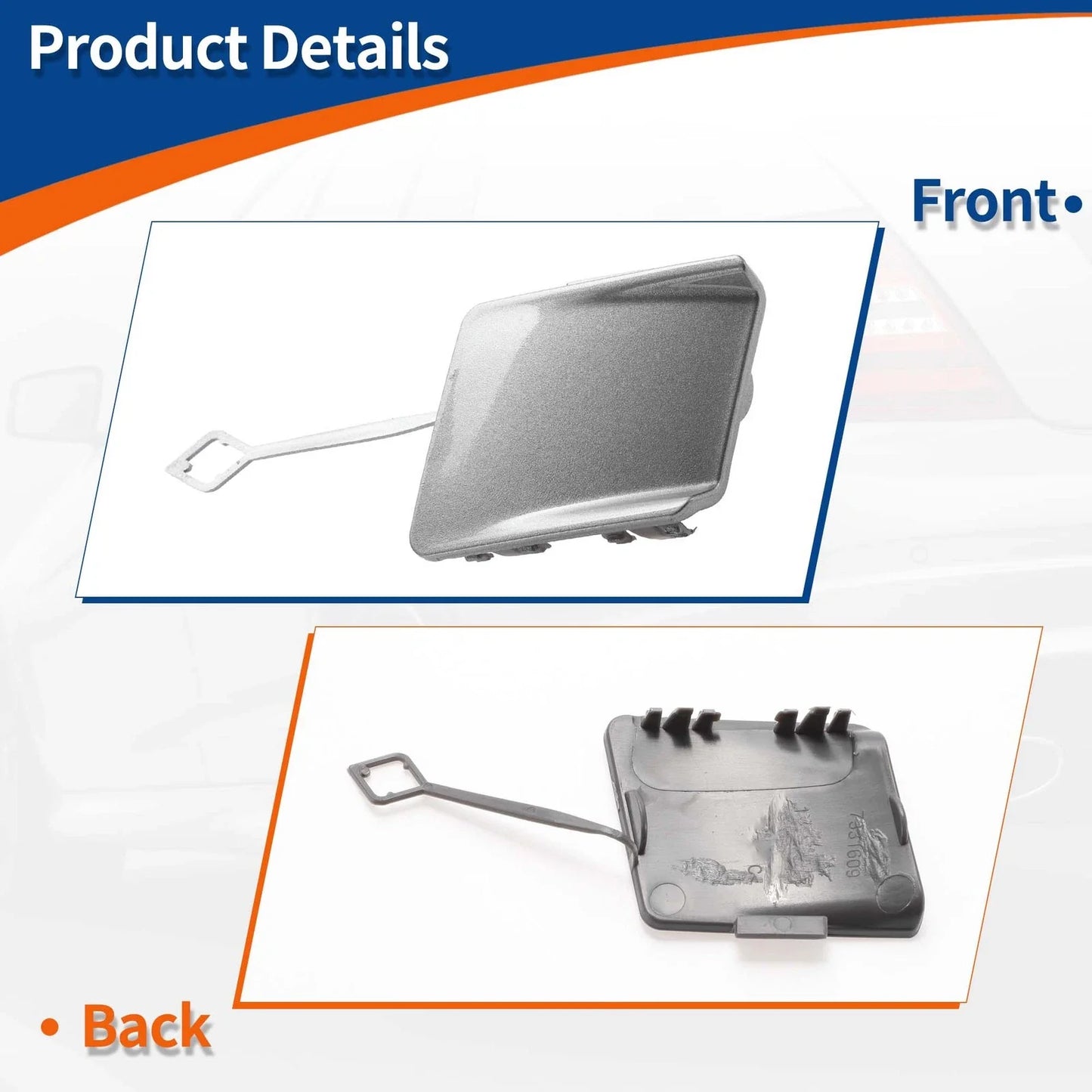 Tow Hook Cover for BMW 5-Series F10 Space Grey