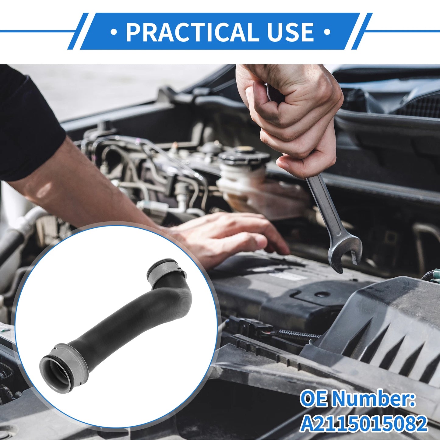 Radiator Hose for Mercedes-Benz CLS550 E550 (2007–2011) No.A2115015082