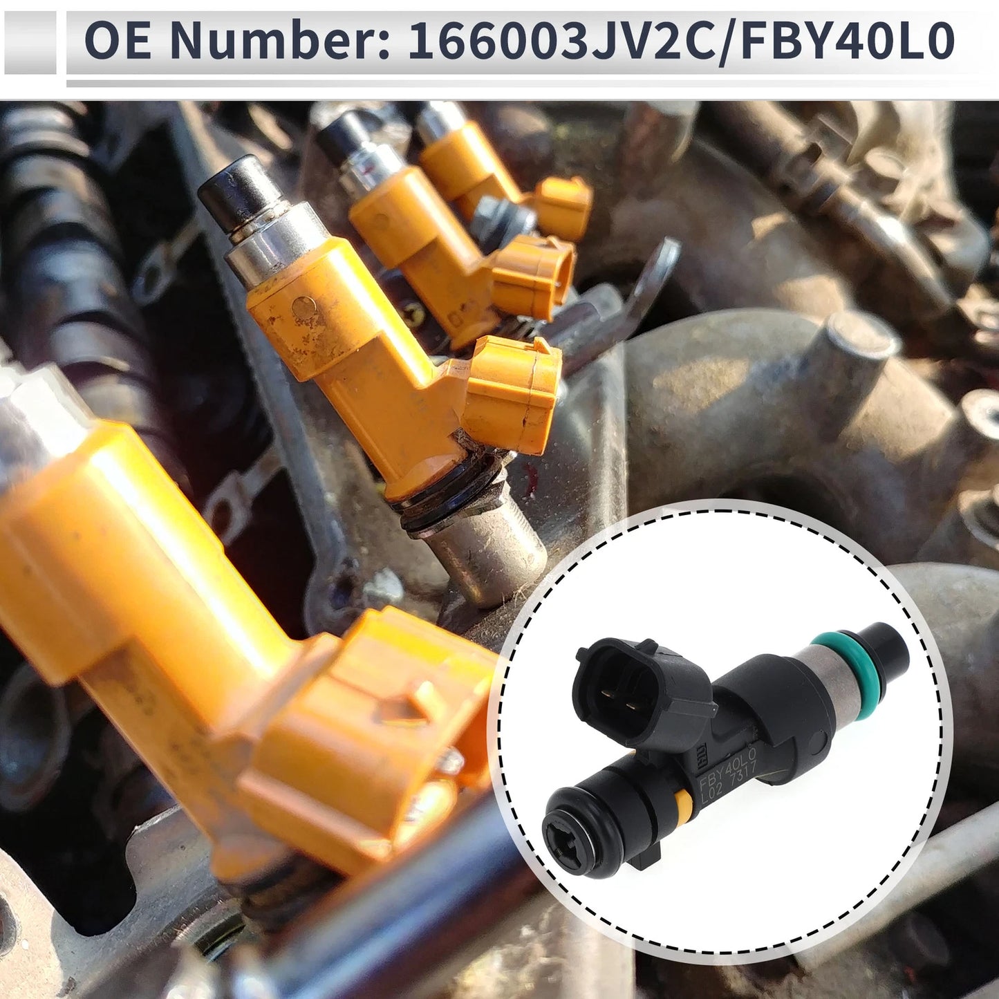 Fuel Injector No. 166003JV2C for Nissan Pathfinder Hybrid (2014–2015)