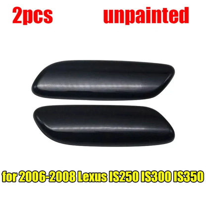 Pair Front Headlight Washer Covers for Lexus IS250 IS300 IS350 (2006–2008)