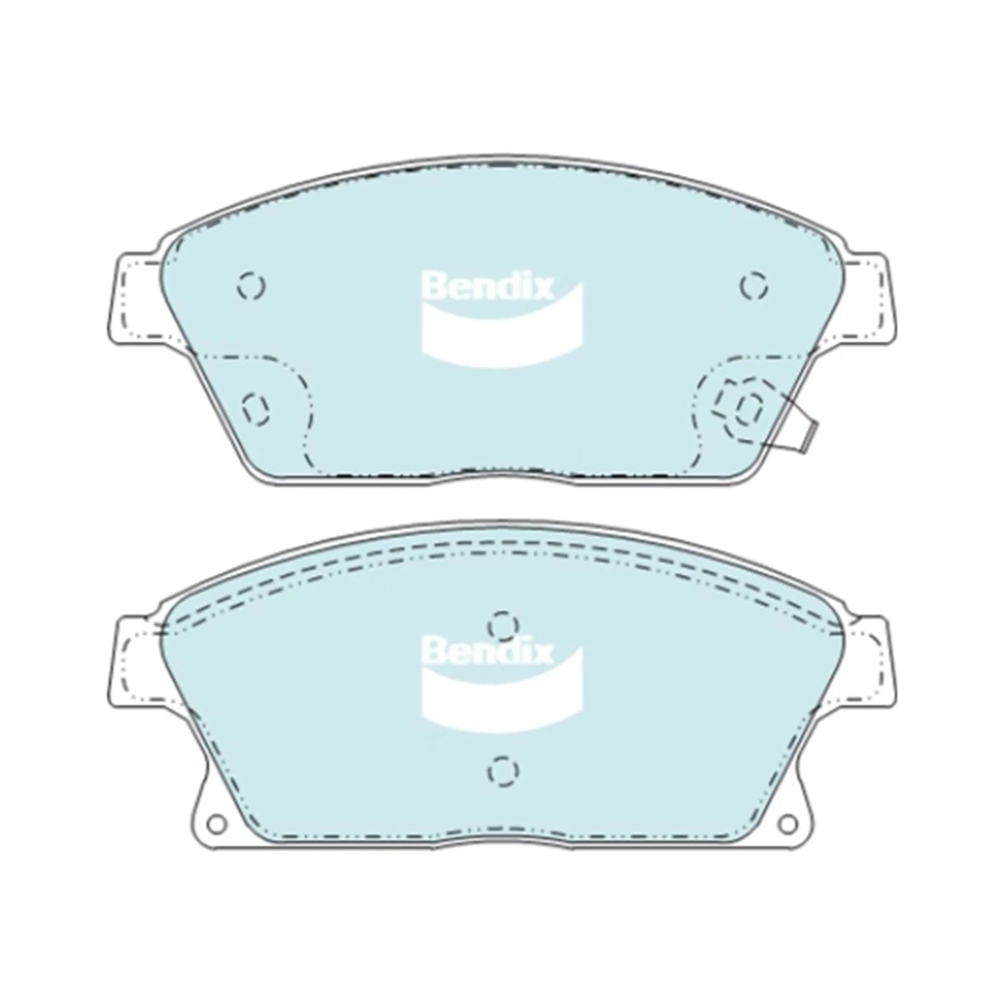 Set of 4 Front Disc Brake Pads for Holden Trax (2013–2019)