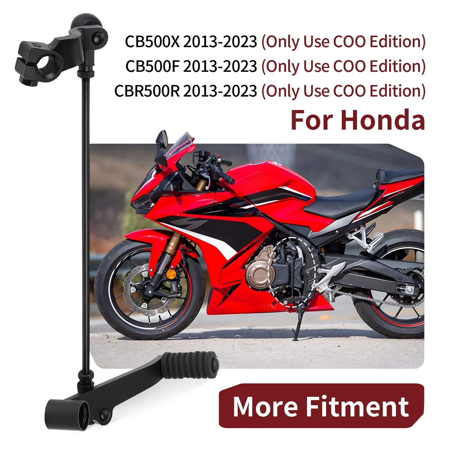 Gear Shift Pedal Arm Assembly for Honda CBR500R/CB500F/X (2013–2023)