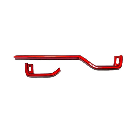 8x Glossy Red Interior Accessories Cover Trim for Toyota RAV4 (2019–2024)