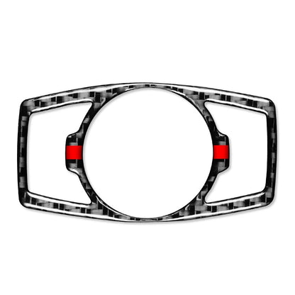 GPS Navigation Panel Cover Trim Carbon Fiber Red for Ford Fusion Mondeo (2013–2020)