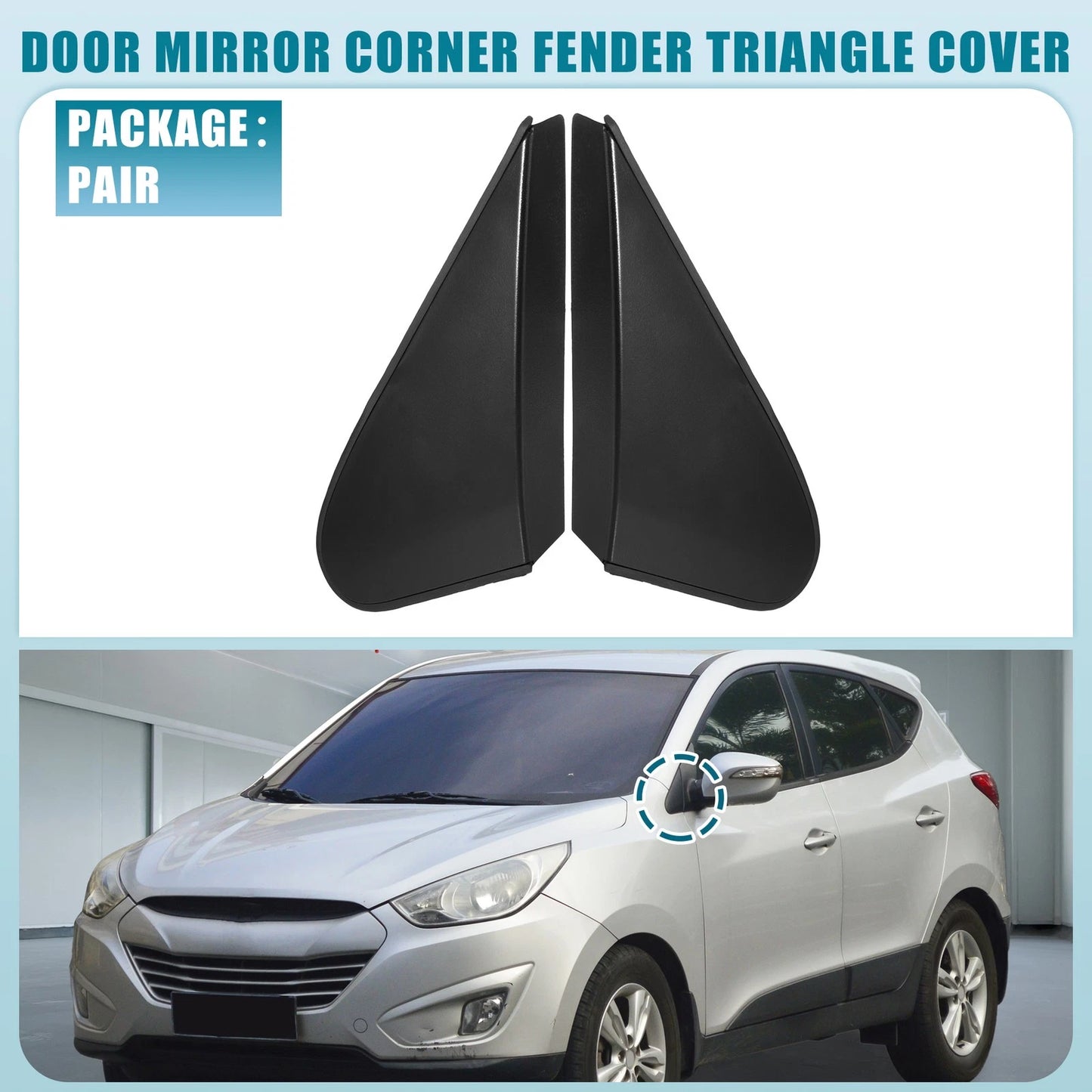 Front Car Mirror Corner Fender Triangle Cover No.861802S000 for Hyundai