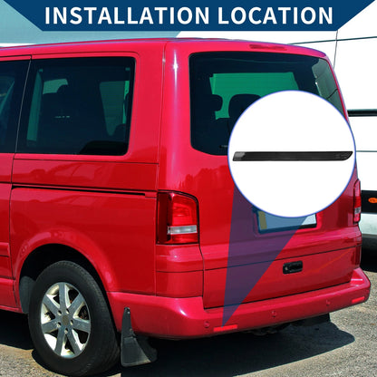 Rear Left Bumper Reflector No.7E0945105A for VW Transporter T5 (2012–2016) Black