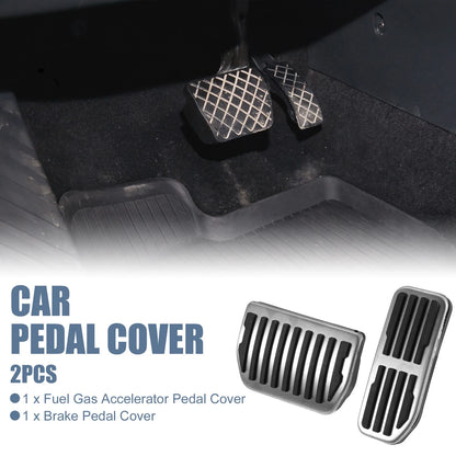 2X Brake Pedal Pad Gas Accelerator Cover for Land Rover