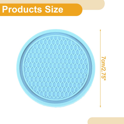 Set of 2 Non-Slip Car Cup Holder Coasters for Universal Fit (7cm)