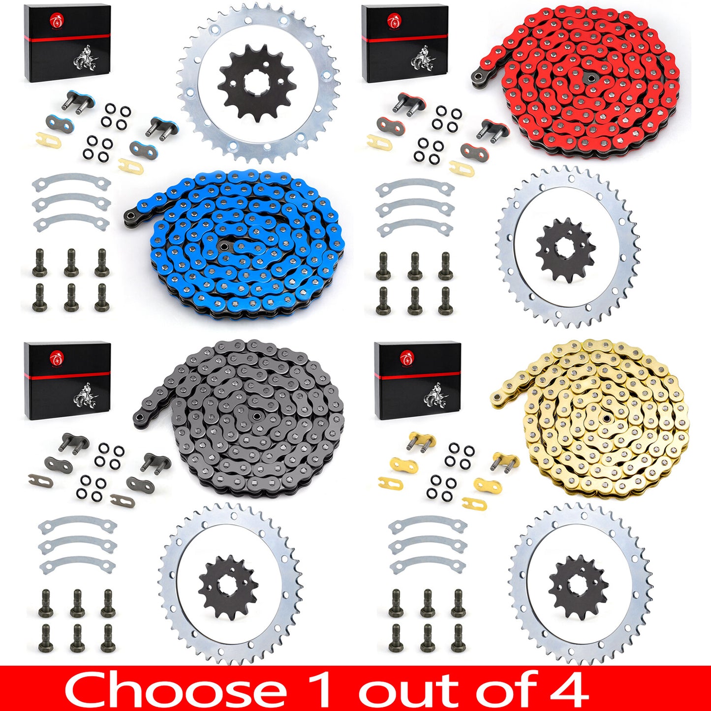 Chain and Sprocket Kit for Yamaha Warrior YFM350X (1989–2004)