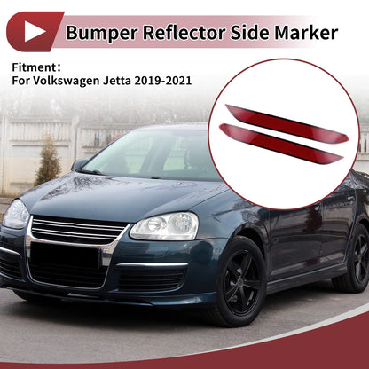 1 Pair Rear Bumper Reflectors for Volkswagen Jetta (No. 17A945105)