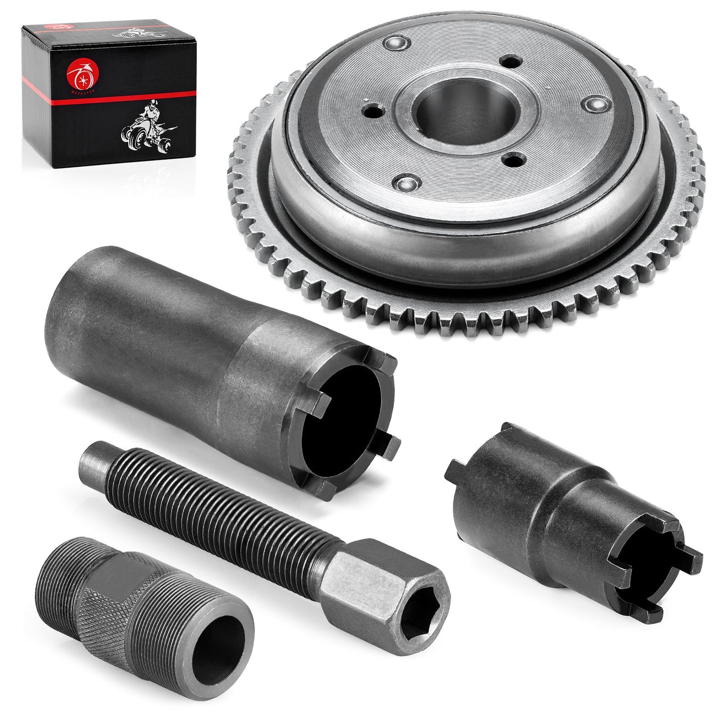 Starter Clutch Flywheel Puller Tool Kit for GY6 Scooter (152QMI, 157QMJ)