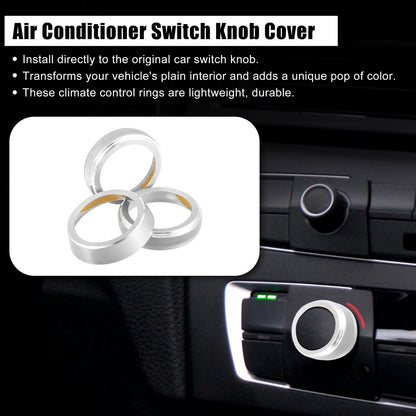 3pcs Air Conditioner Switch Knob Cover for Suzuki Jimny JB64W (2018–2023)