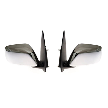 Chrome Electric Door Mirror Pair for Nissan Navara Frontier D40 (2005–2015)