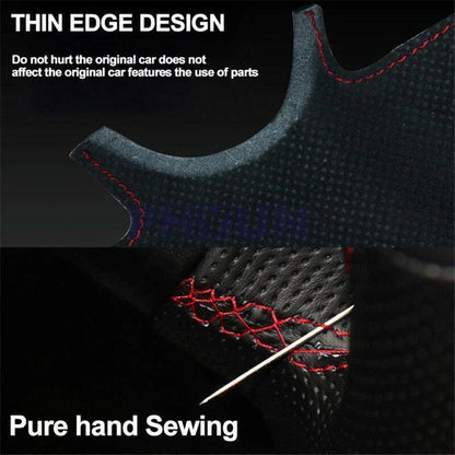 Hand Sewing Steering Wheel Cover for Toyota RAV4, Corolla (2013-2018)