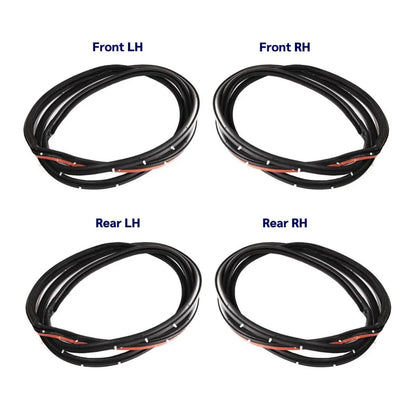 Door Rubber Seal Weatherstrip Set 4 Fits Honda Civic EC ED EE EF SED 1988-91 D06