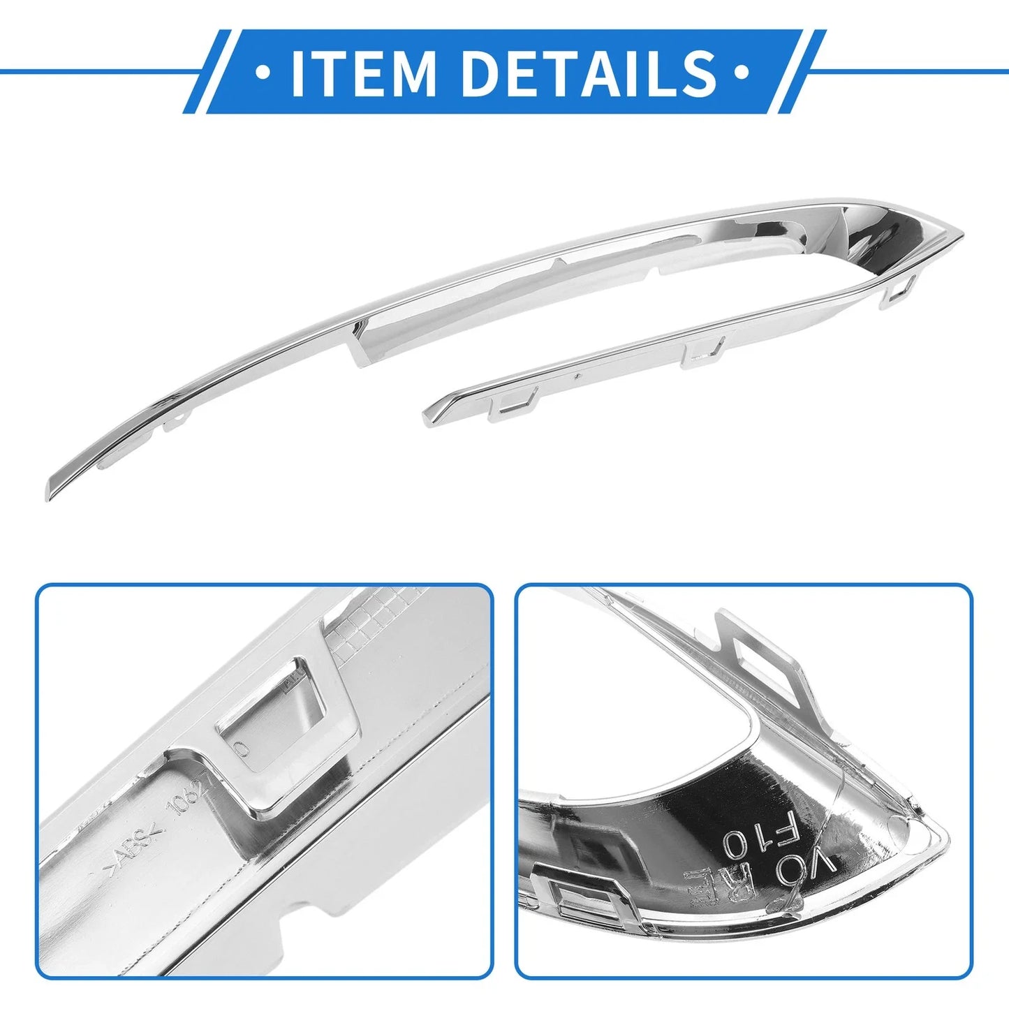 Front Right Bumper Grille Trim for BMW F18Lci 5 Series Luxury (2014-2017)
