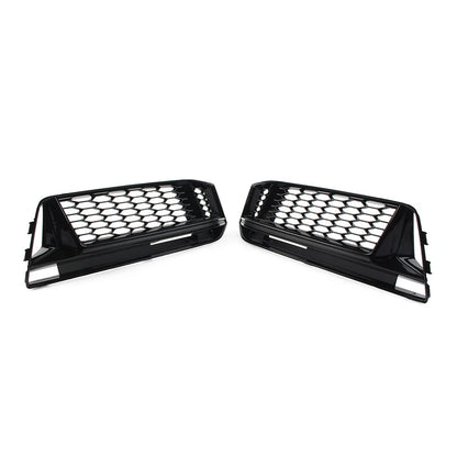 Front Bumper Honeycomb Fog Light Grille Cover for Audi TT MK2 (2011–2014)